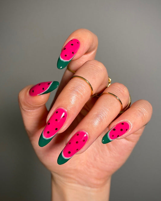 16 Chic Watermelon Nail Ideas for Every Style