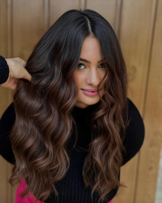 16 Luxe Dark Brown Balayage Looks