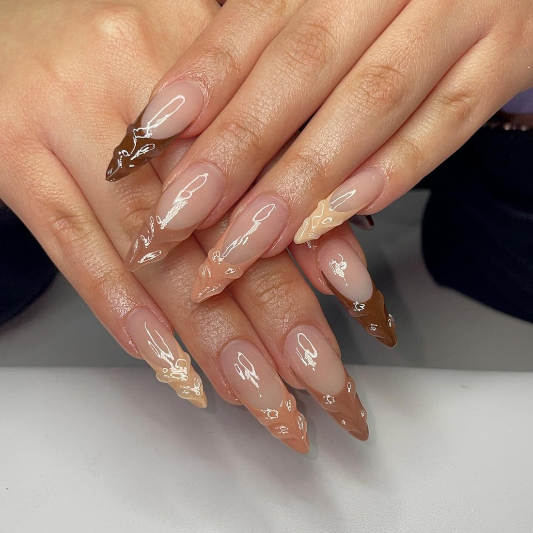 16 Tan Nail Ideas Nail Artists Recommend