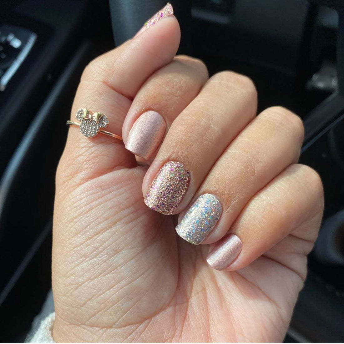 4 Pastel Almond Nails with a Twist of Geometry