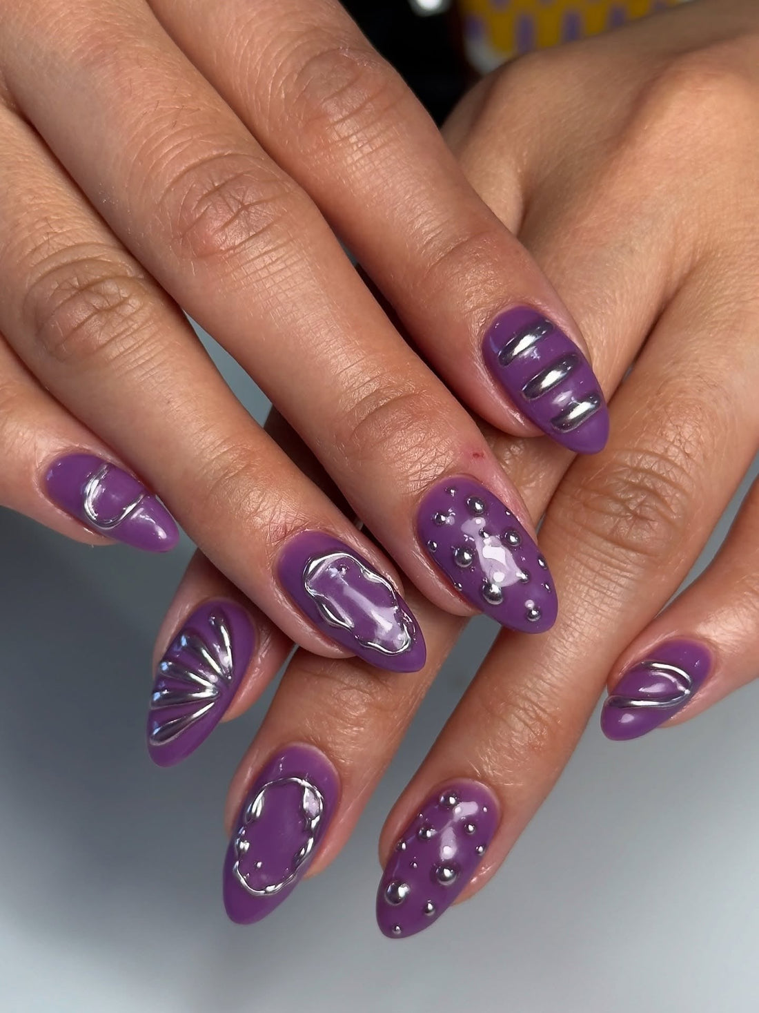 16 Trendy Purple And Silver Nail Ideas