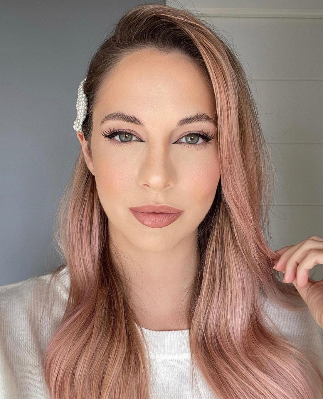 16 Glam Rose Gold Hair Color Looks