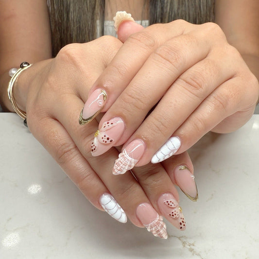 16 Chic Shell Nail Ideas for Beach Vibes
