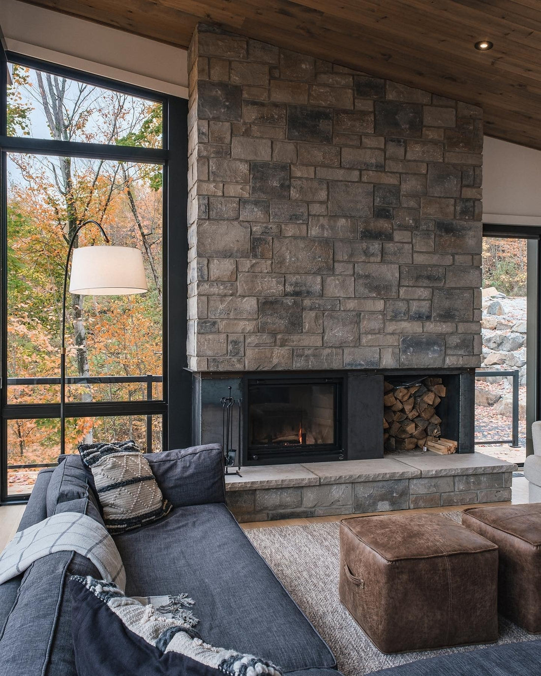 17 Elegant Stone Fireplace Living Room Ideas 2026