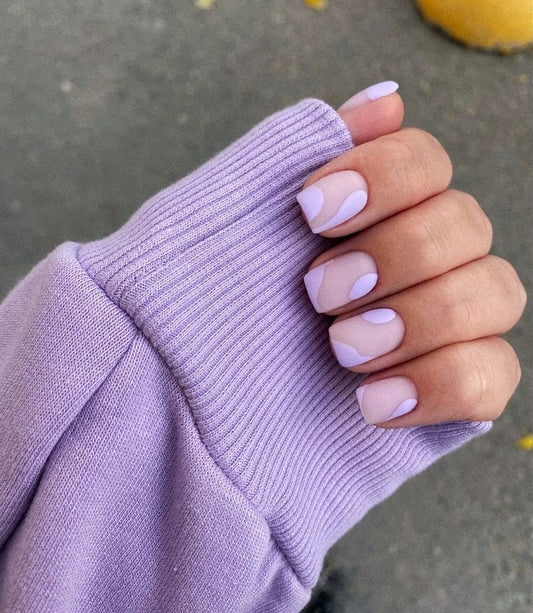 16 Easy Short Purple Nail Ideas