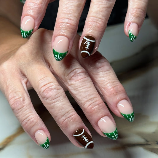 18 Football Nail Ideas That Make You Game-Ready