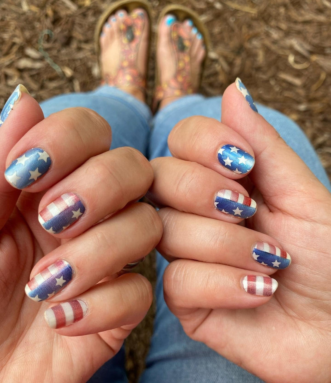 16 Fun US Flag Nail Ideas for Red White and Blue Nails