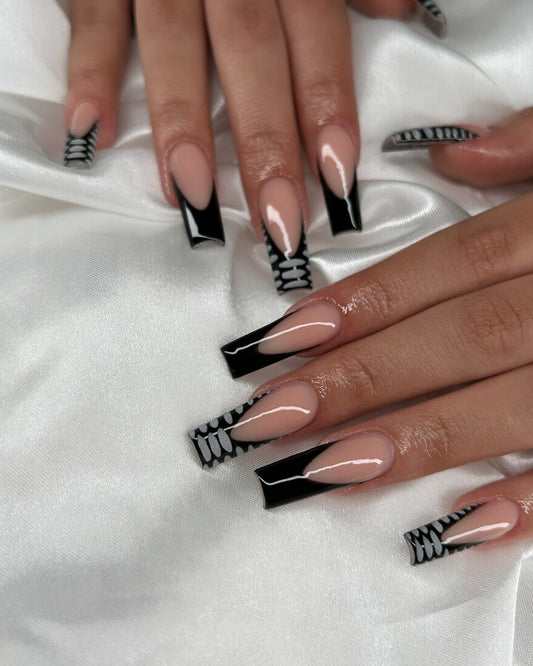 16 Trendy Black Square Nail Ideas for 2026