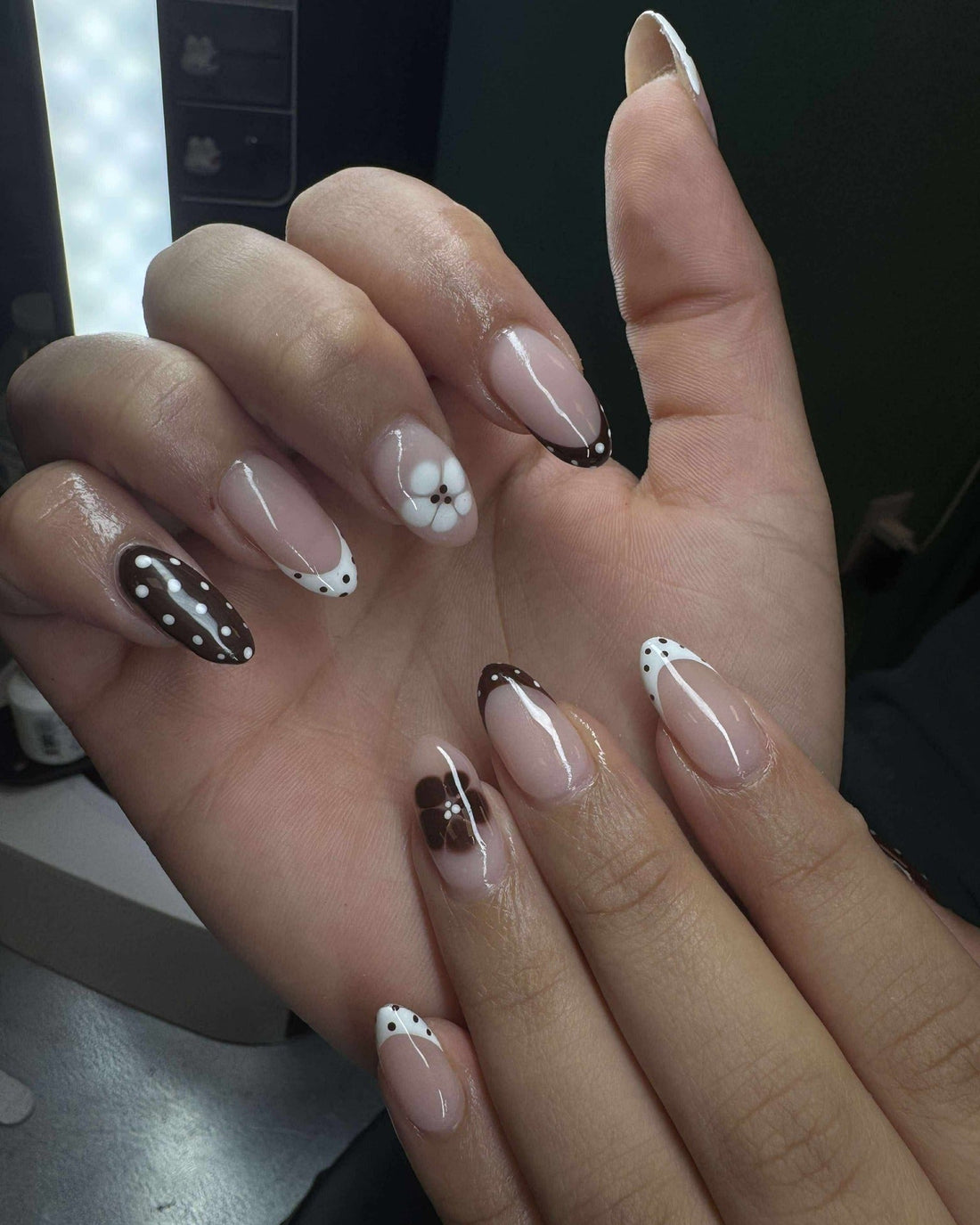16 Must-See Brown And White Nail Ideas for 2026