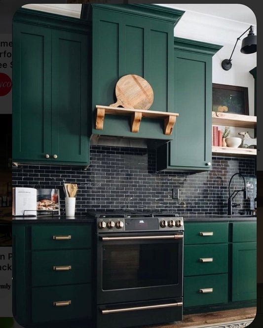 15 Cozy Yet Contemporary Black And Green Kitchen Ideas
