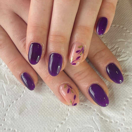 15 Dark Purple Nail Ideas That Shine with Class