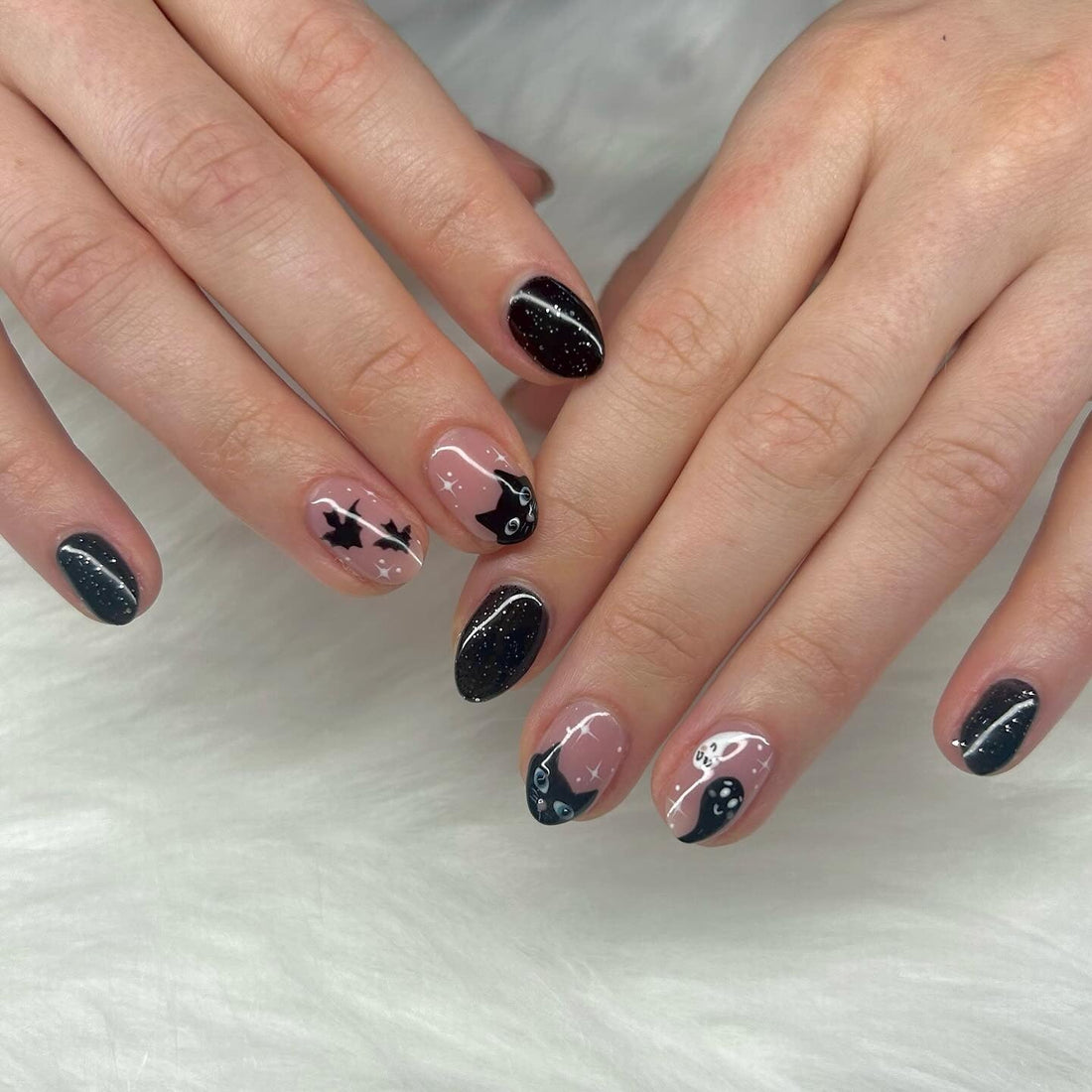 15 Cute Black Nail Ideas That Define Timeless Beauty