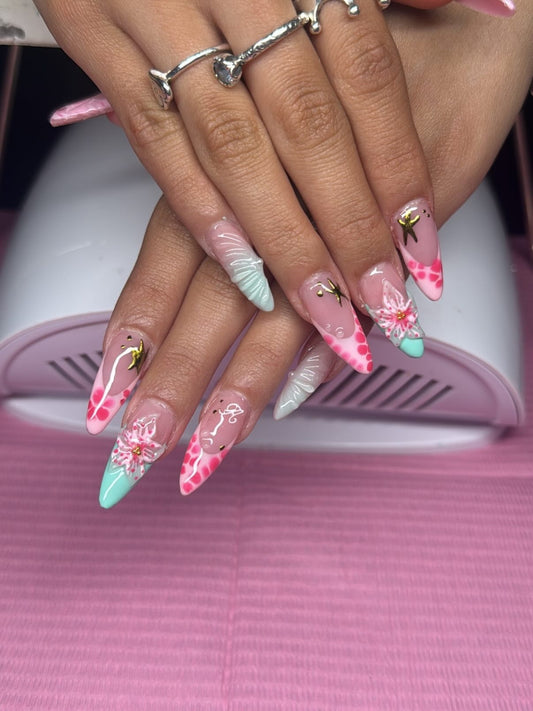 16 Pink And Teal Nail Inspiration 2026