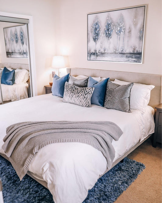 15 Cozy Blue And Gray Bedroom Ideas
