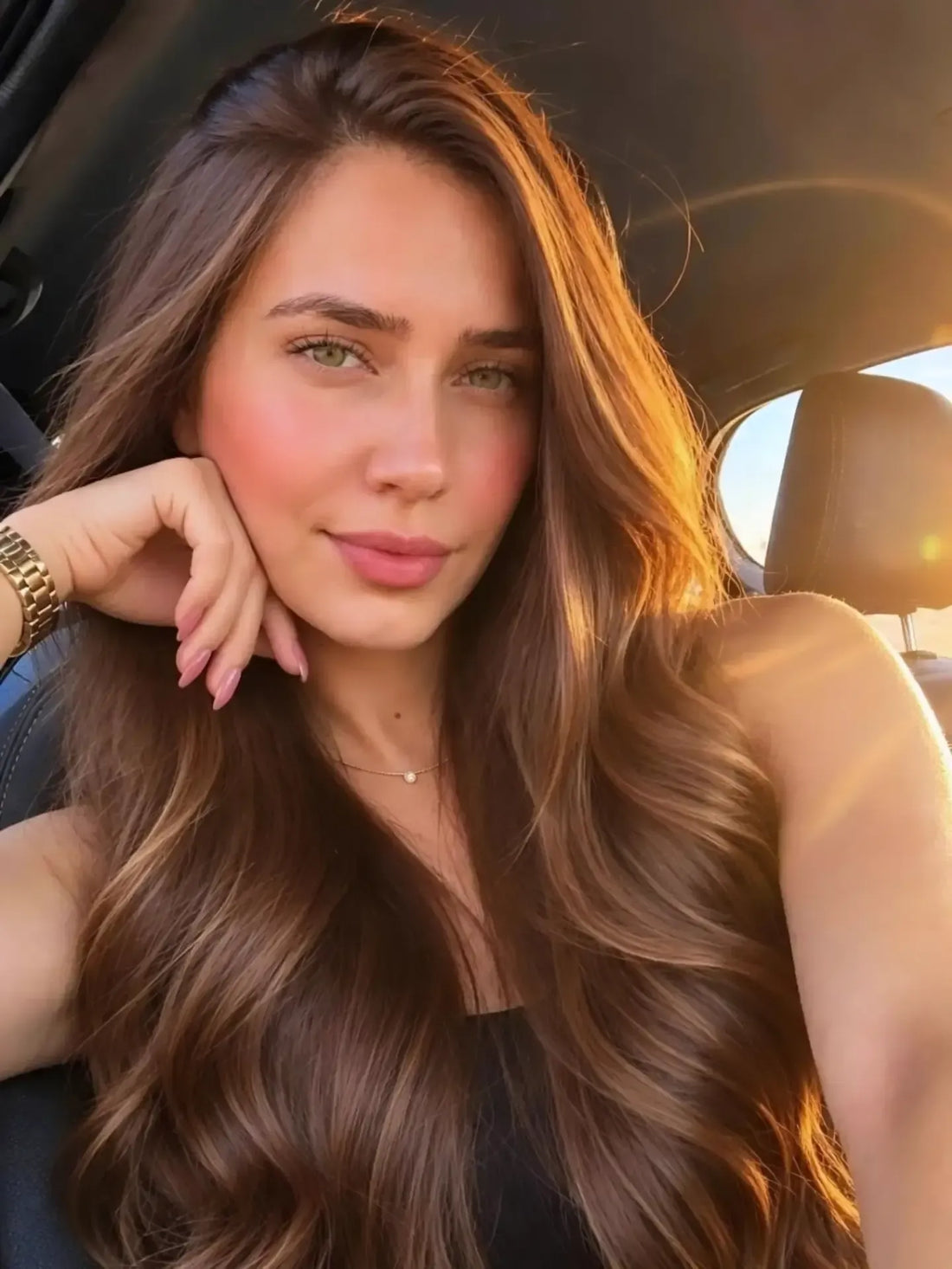 16 Glossy Golden Brown Hair Color Looks