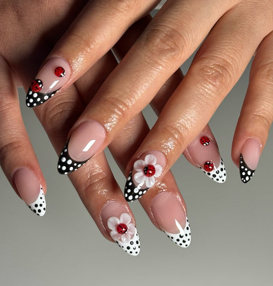 16 Ladybug Nail Ideas with Creative Nail Art Touches