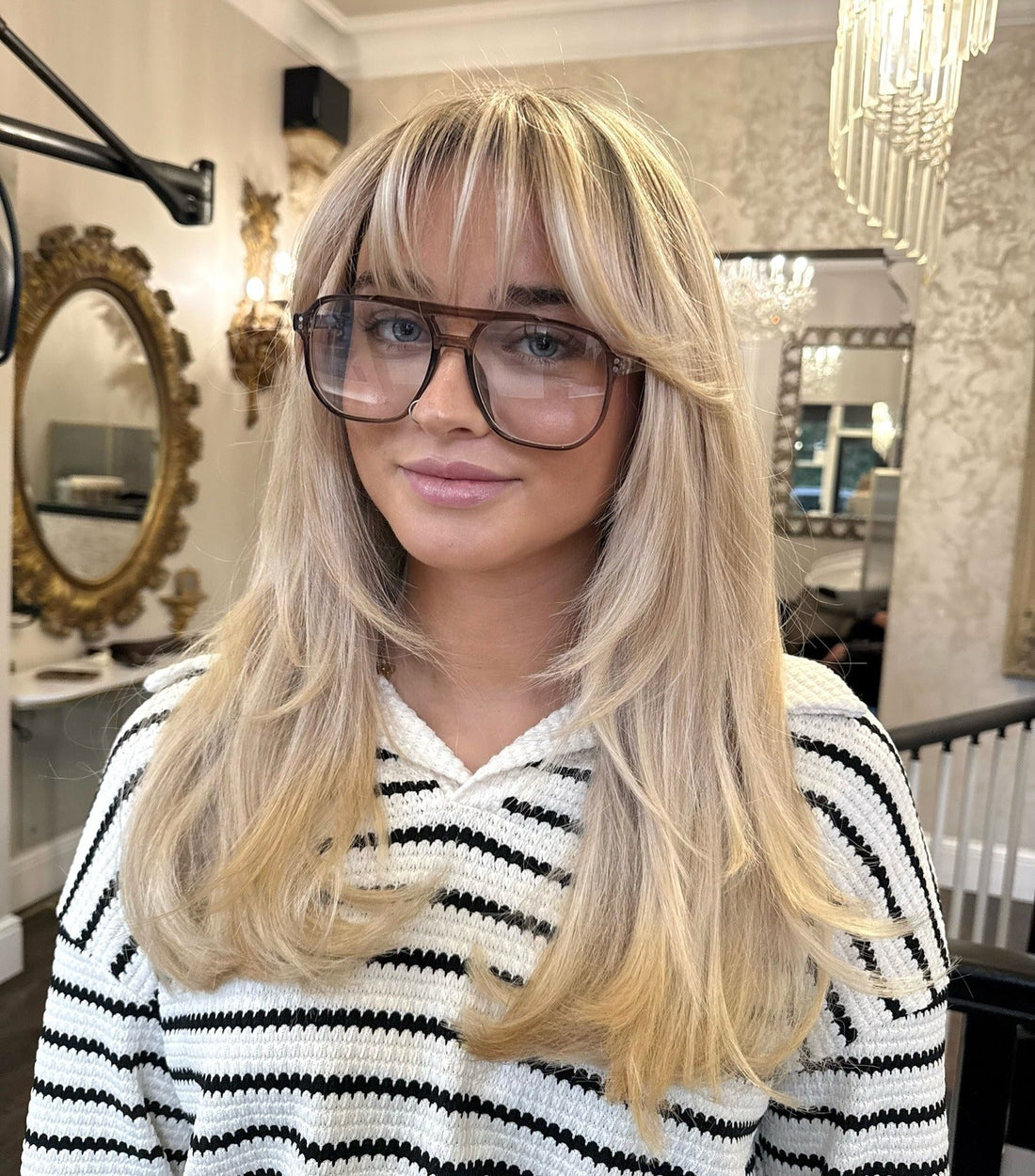 16 Elegant Long Hair With Wispy Fringe Designs