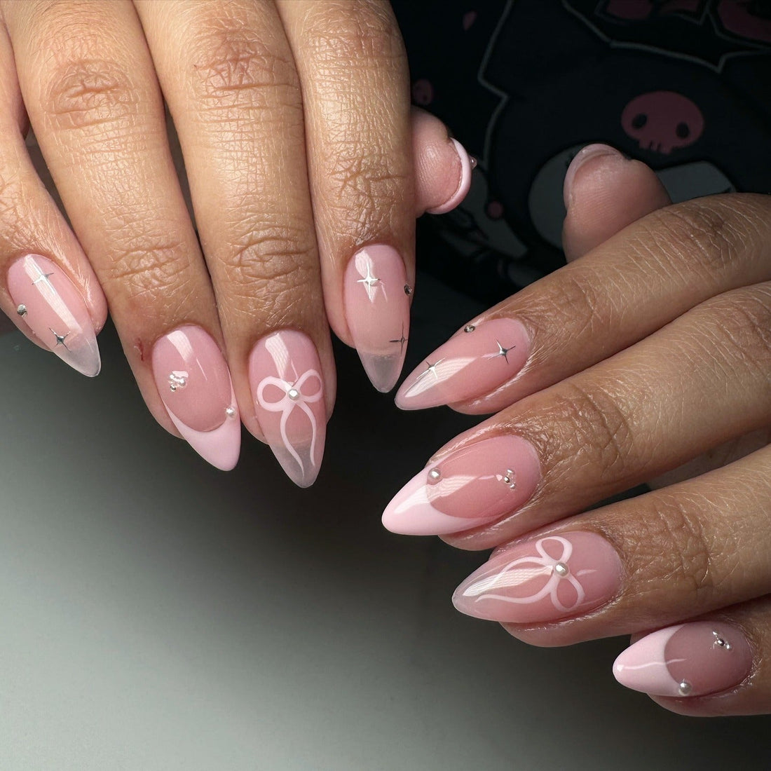 18 Nail Ideas With a Bow for a Trend-Forward Look
