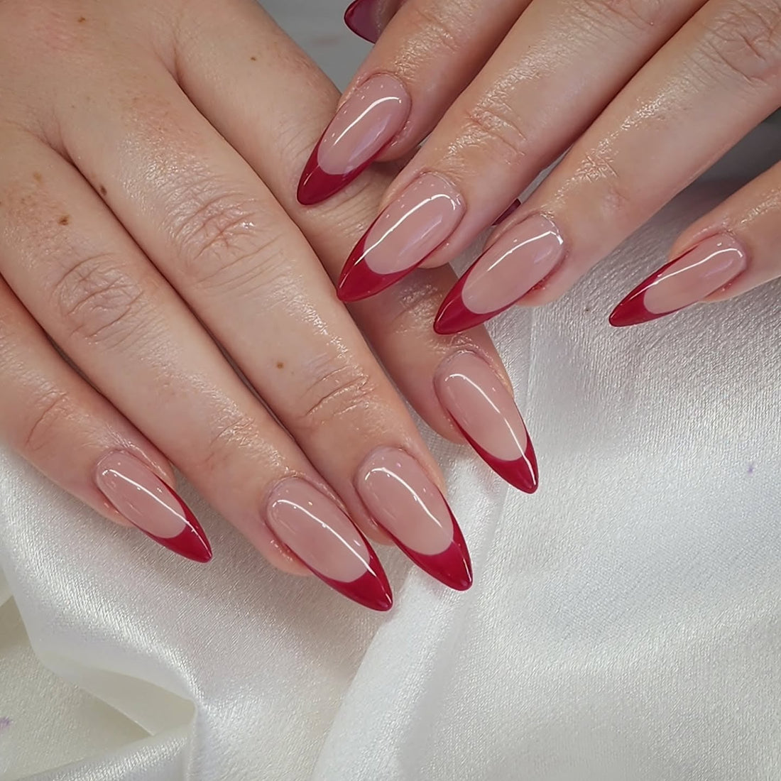 18 Chic Red French Tip Nail Ideas for a Fresh Mani