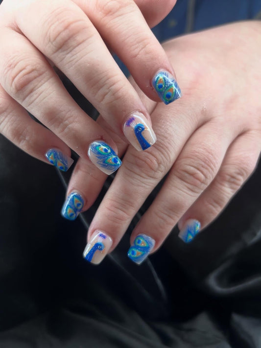 16 Peacock Nail Ideas for Bold Manicures