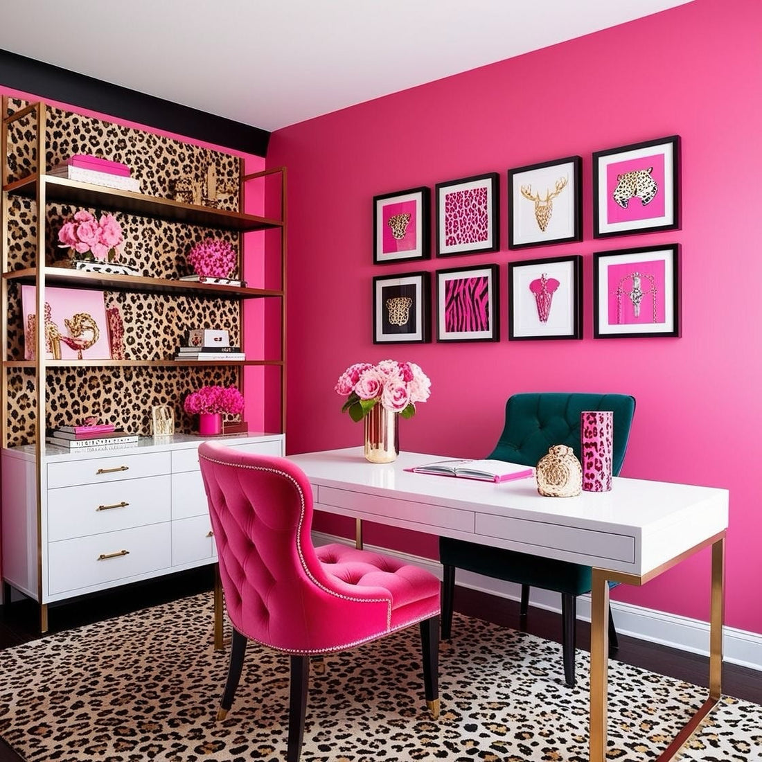 16 Beautiful Pink And Gold Office Ideas for Productivity
