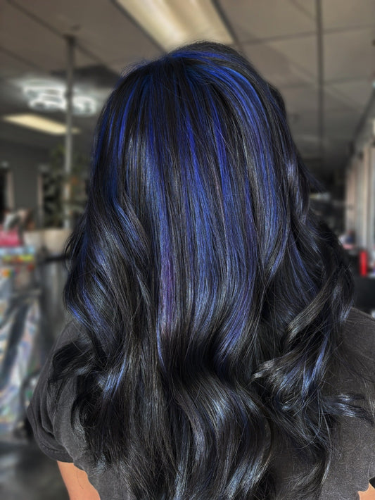 16 Timeless Black Hair with Highlights Styles