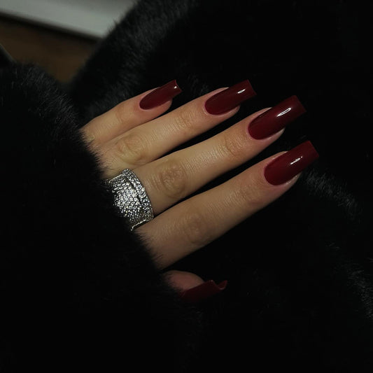 17 Dark Red Nail Ideas That Look Stunning Year-Round